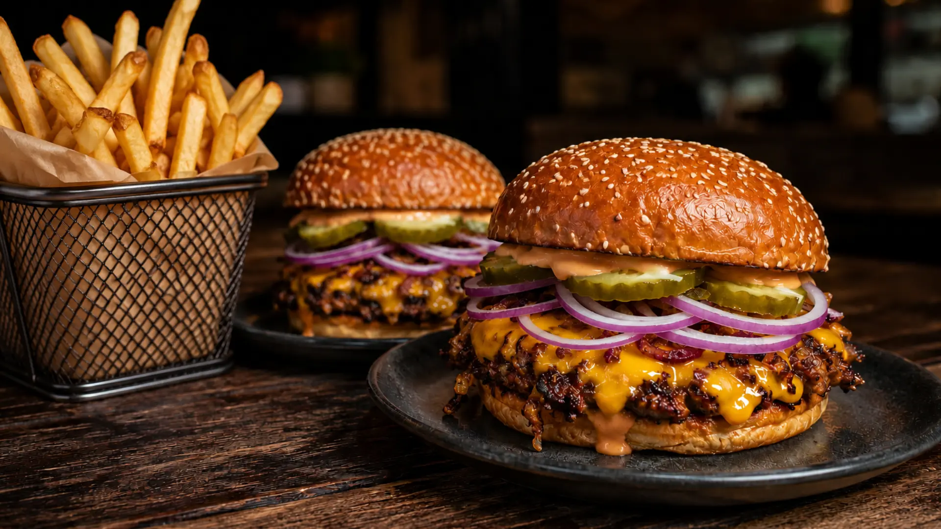 Triple Bacon — três camadas smash com bacon crocante